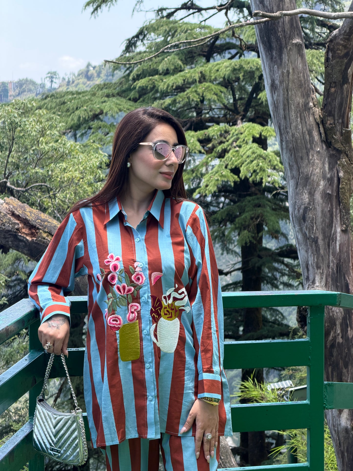 Flower Pot Striped Co-ord Set