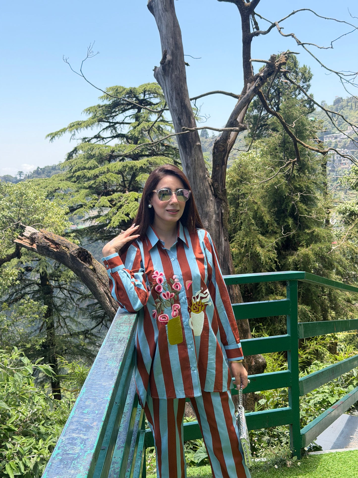 Flower Pot Striped Co-ord Set