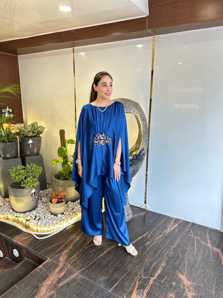 Mehreen Blue Kaftan Cord-Set