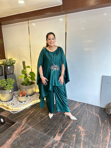 Mehreen Green Kaftan Cord